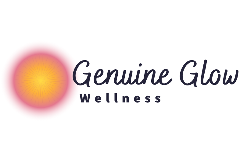 This image has an empty alt attribute; its file name is Genuine-Glow-Wellness-Logo-Divider-Image.png